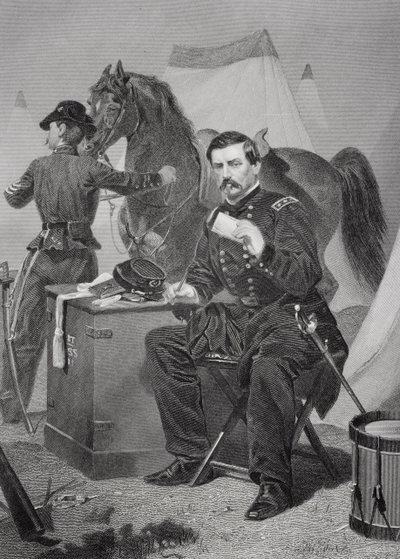 Retrato de George Brinton McClellan (1826-85) de Alonzo Chappel